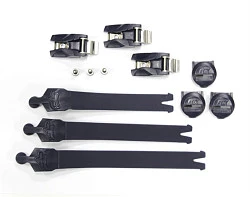 Fox Comp 2019 Strap Kit/Buckle/Pass стрепы к мотоботам с застежками, черный (3 шт.)