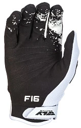 Fly Racing F-16 2018 мотоперчатки, бело-черный