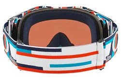 Oakley Airbrake TLD / Prizm Mx Sapphire Iridium мотоочки, бело-оранжево-синий (OO7046-B4)