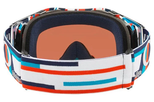 Oakley Airbrake TLD / Prizm Mx Sapphire Iridium мотоочки, бело-оранжево-синий (OO7046-B4)