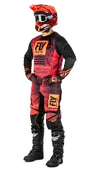 Fly Racing Kinetic Noiz комплект, черно-красный