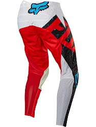 Fox Racing 180 Nirv мотоштаны, бело-черно-красный