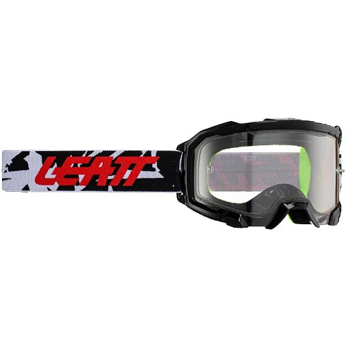 Leatt Velocity 4.5 Zebra / Clear 83% мотоочки, двойная линза
