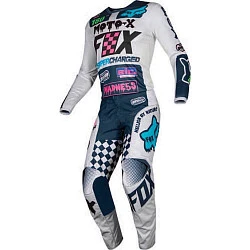 Fox Racing 180 Czar Kids 2019 комплект детский, сине-серый