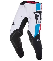 Fly Racing Evolution DST 2019 мотоштаны, бело-красно-синий