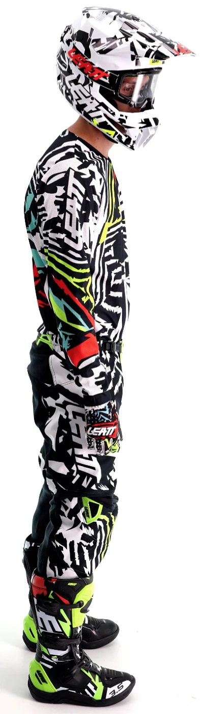 Leatt 3.5 Ride Kit Mini 2023 Zebra комплект детский, мотоштаны + джерси