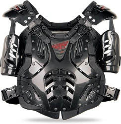 Fly Racing Convertible 2 JR панцирь с плечами подростковый, черный глянцевый