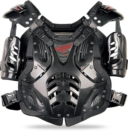 Fly Racing Convertible 2 JR панцирь с плечами подростковый, черный глянцевый