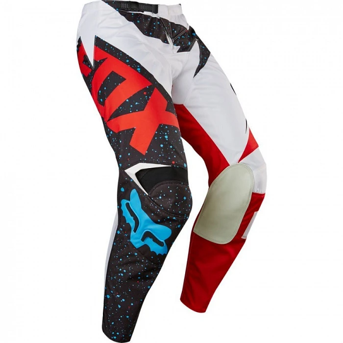 Fox Racing 180 Nirv Youth мотоштаны подростковые, черно-бело-красный