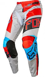 Fox Racing 180 Falcon 2017 мотоштаны, серо-красно-синий