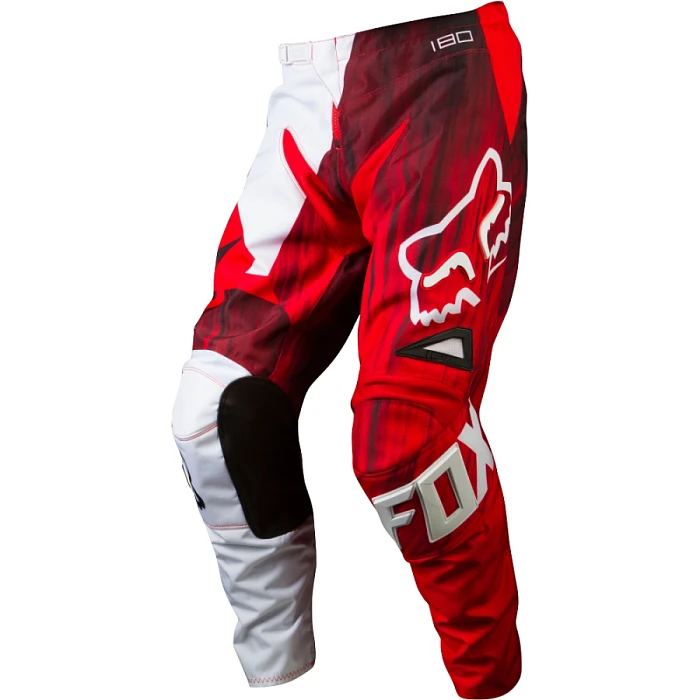 Fox Racing 180 Vandal Kids мотоштаны детские, красно-черно-белый