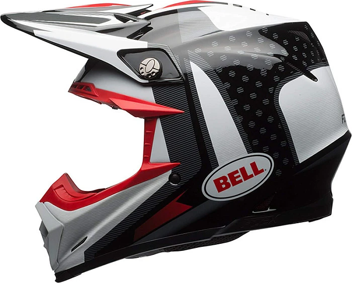 Bell Moto-9 Flex Vice шлем кроссовый, черно-белый