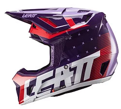 Leatt Kit Moto 7.5 V24 SunDown шлем кроссовый + Velocity 4.5 мотоочки