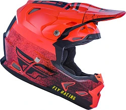 Fly Racing Toxin MIPS Embargo шлем кроссовый, красно-черный