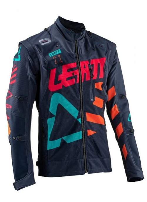 Leatt GPX 4.5 X-Flow 2019 мотокуртка эндуро, сине-оранжевый