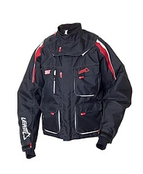 Leatt SNX Pilot Granite-Red куртка снегоходная, черно-красный