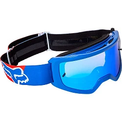 Fox Main Skew Mirrored Spark White/Red/Blue мотоочки