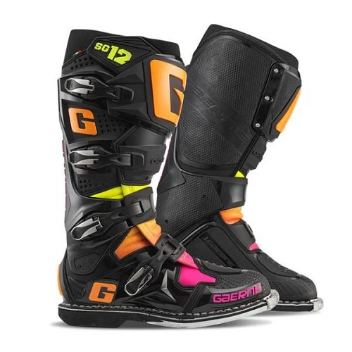 Gaerne SG12 Black/Orange/Pink LE мотоботы кроссовые