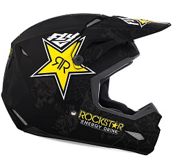 Fly Racing Elite Rockstar 2018 шлем кроссовый, черно-желтый матовый
