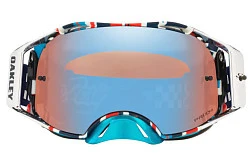 Oakley Airbrake TLD / Prizm Mx Sapphire Iridium мотоочки, бело-оранжево-синий (OO7046-B4)