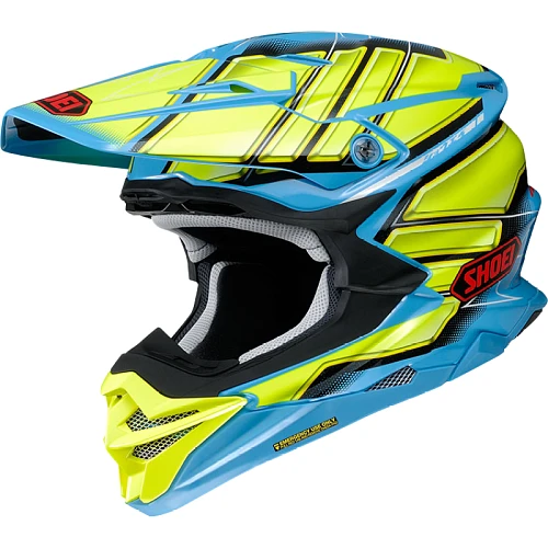 Shoei VFX-WR Glaive TC-2 шлем кроссовый, салатово-синий