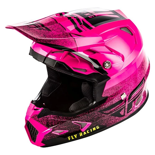 Fly Racing Toxin MIPS Embargo шлем кроссовый, черно-розовый