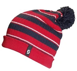 Scott Ringer шапка с помпоном, черно-бело-красный