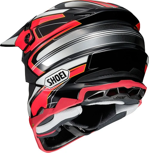Shoei VFX-WR Brayton шлем кроссовый, красно-серо-черный