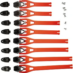 Fox Comp 5/5Y/3Y Buckle/Strap Kit стрепы к мотоботам с застежками, оранжевый (8 шт.)