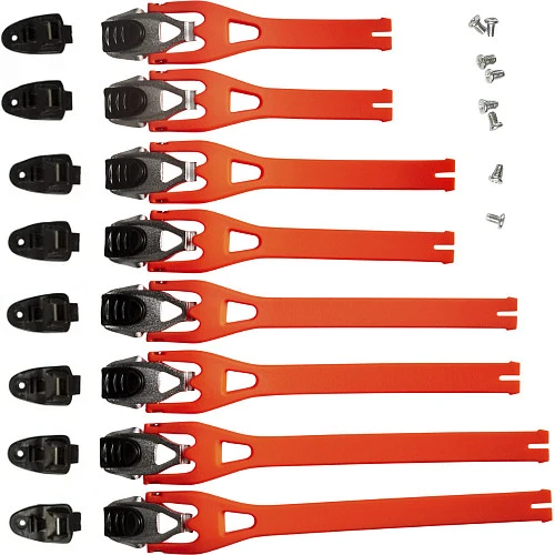 Fox Comp 5/5Y/3Y Buckle/Strap Kit стрепы к мотоботам с застежками, оранжевый (8 шт.)