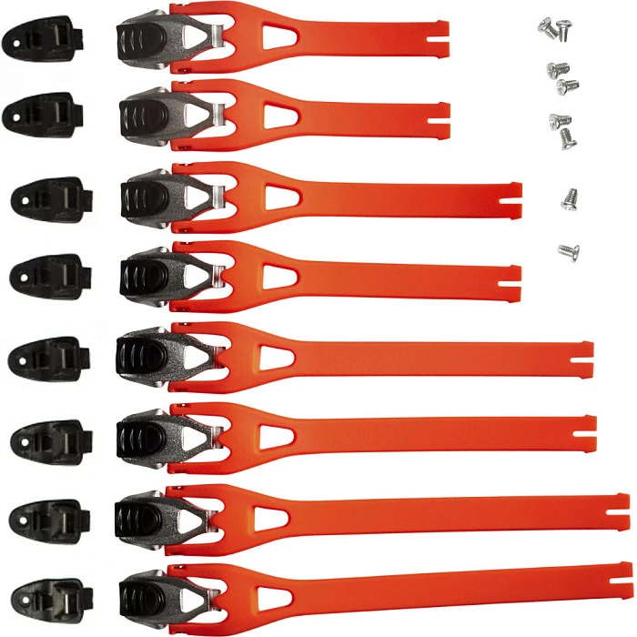Fox Comp 5/5Y/3Y Buckle/Strap Kit стрепы к мотоботам с застежками, оранжевый (8 шт.)