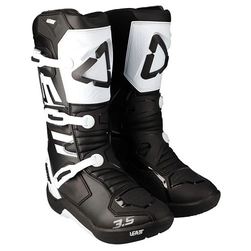 Leatt 3.5 Black/White 2024 мотоботы детские/женские, черно-белый