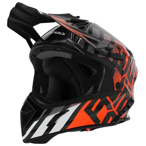Acerbis Steel Carbon 22-06 Black/Orange, шлем внедорожный, черно-оранжевый