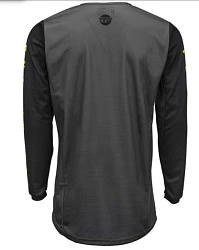 Fly Racing Kinetic K220 2020 джерси, серо-черно-салатовый