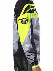 Fly Racing Kinetic Crux 2017 джерси, черно-желто-серый