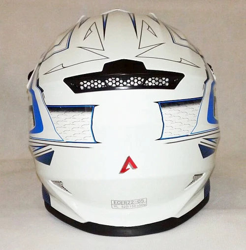 Ataki SC-15 Rift шлем кроссовый детский, бело-синий