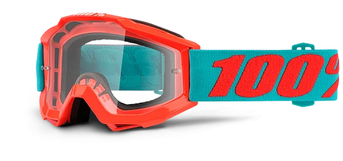 100% Accuri JR Passion Orange Clear Lens мотоочки детские