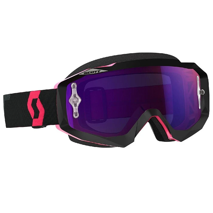 Scott Hustle MX Black/Fluo Pink/Purple Chrome Lens мотоочки