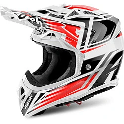 Airoh Aviator 2.2 Restyle Red шлем внедорожный, черно-бело-красный