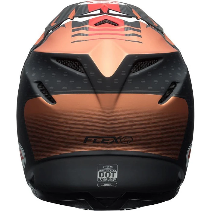 Bell Moto-9 Flex Matte Copper/Black Vice шлем кроссовый