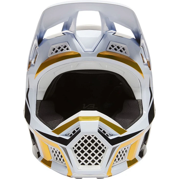 Fox Racing V3 RS 2022 Mirer White/Black шлем кроссовый