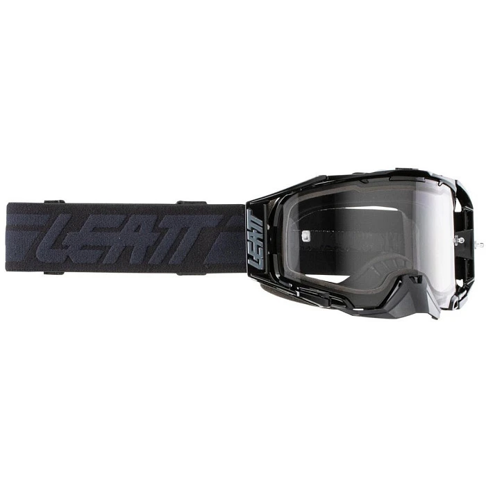 Leatt Velocity 6.5 Stealth / Light Grey 58% мотоочки, двойная линза