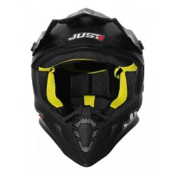 Just1 J38 Solid шлем кроссовый, черный матовый
