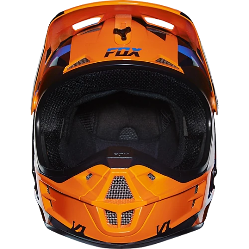 Fox Racing V1 Mako шлем кроссовый, оранжево-синий