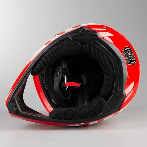 Fly Racing Kinetic K220 2020 шлем кроссовый, красно-черно-белый