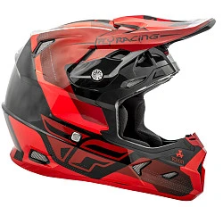 Fly Racing Toxin Original  2018 шлем кроссовый, красно-черный