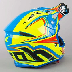 Airoh Aviator 2.2 Begin Gloss шлем внедорожный, сине-желтый