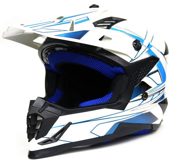 Ataki SC-16 Rift шлем кроссовый, бело-синий
