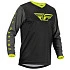 Fly Racing F-16 2023 Black/Grey/Hi-Vis джерси, черно-серо-желтый