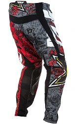 Fly Racing Kinetic Rockstar 2018 мотоштаны, красно-серый